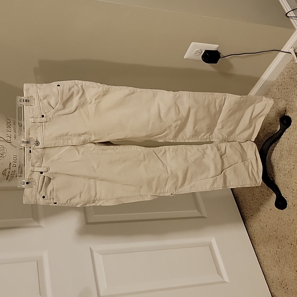Gap women's cream/off white corduroy boot cut pants Size 8
